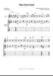 The First Noel - For Flute and Acoustic Guitar (Very Easy Christmas Carol)