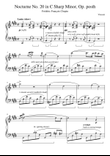 Nocturne No. 20 in C Sharp Minor (Chopin) | Grade 7 with note names & meanings of terms