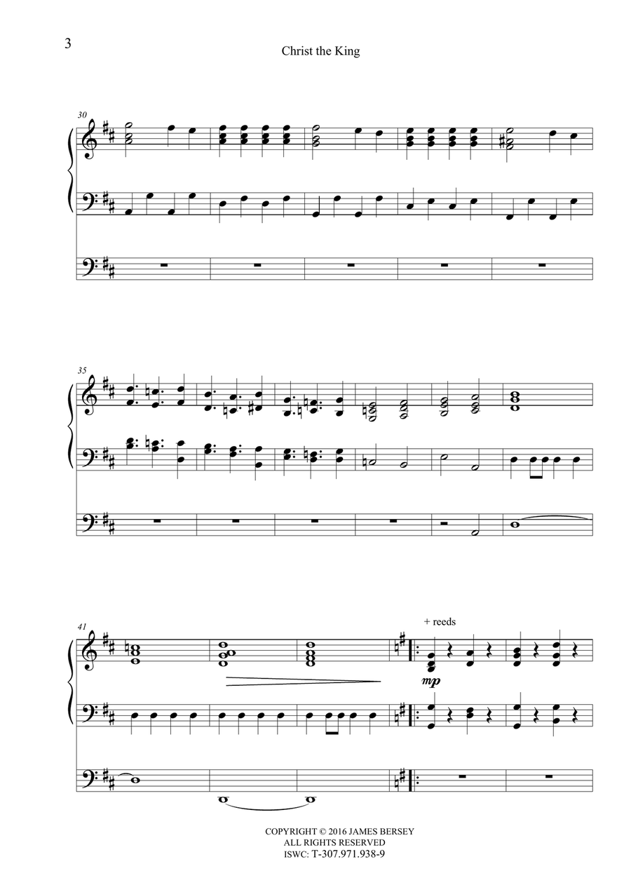 Christ the King (organ voluntary) Organ Solo scores gallery preview page 6