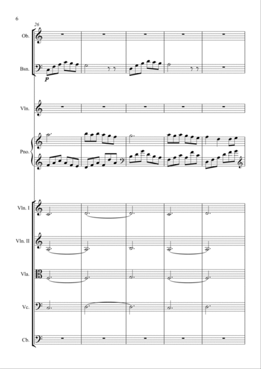 op.5 no.4 - Promise of Love Chamber Orchestra scores gallery preview page 6