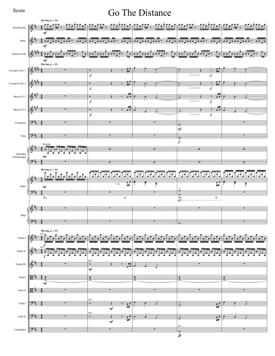 Go The Distance Chamber Orchestra scores gallery preview page 2