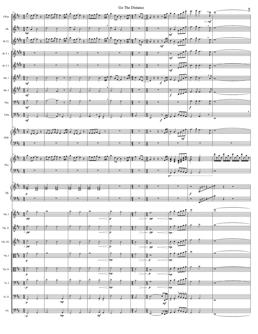 Go The Distance Chamber Orchestra scores gallery preview page 5