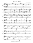 Away in a Manger (piano trio: piano, violin and cello)
