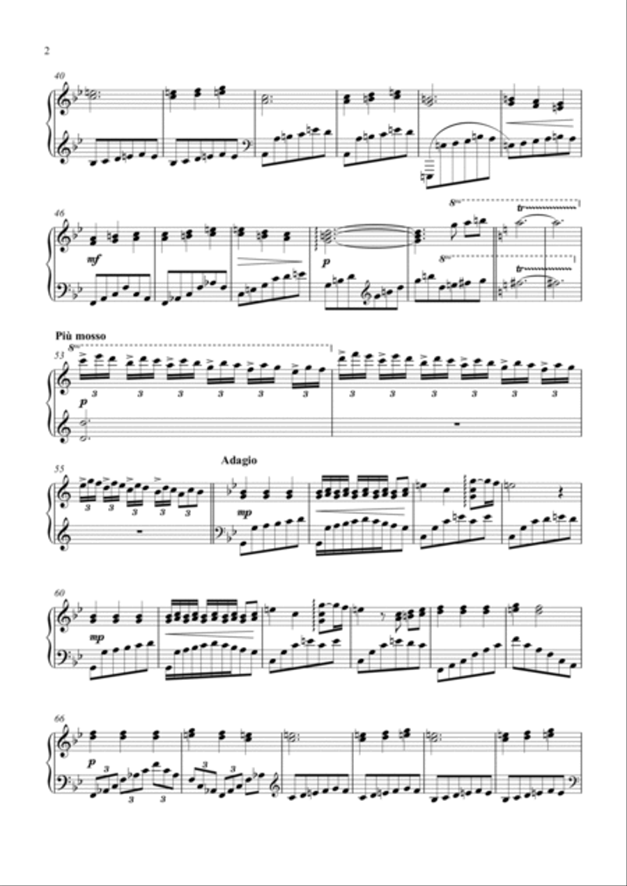 op.2 no.2 - Par Temps de Pluie Piano Solo scores gallery preview page 2