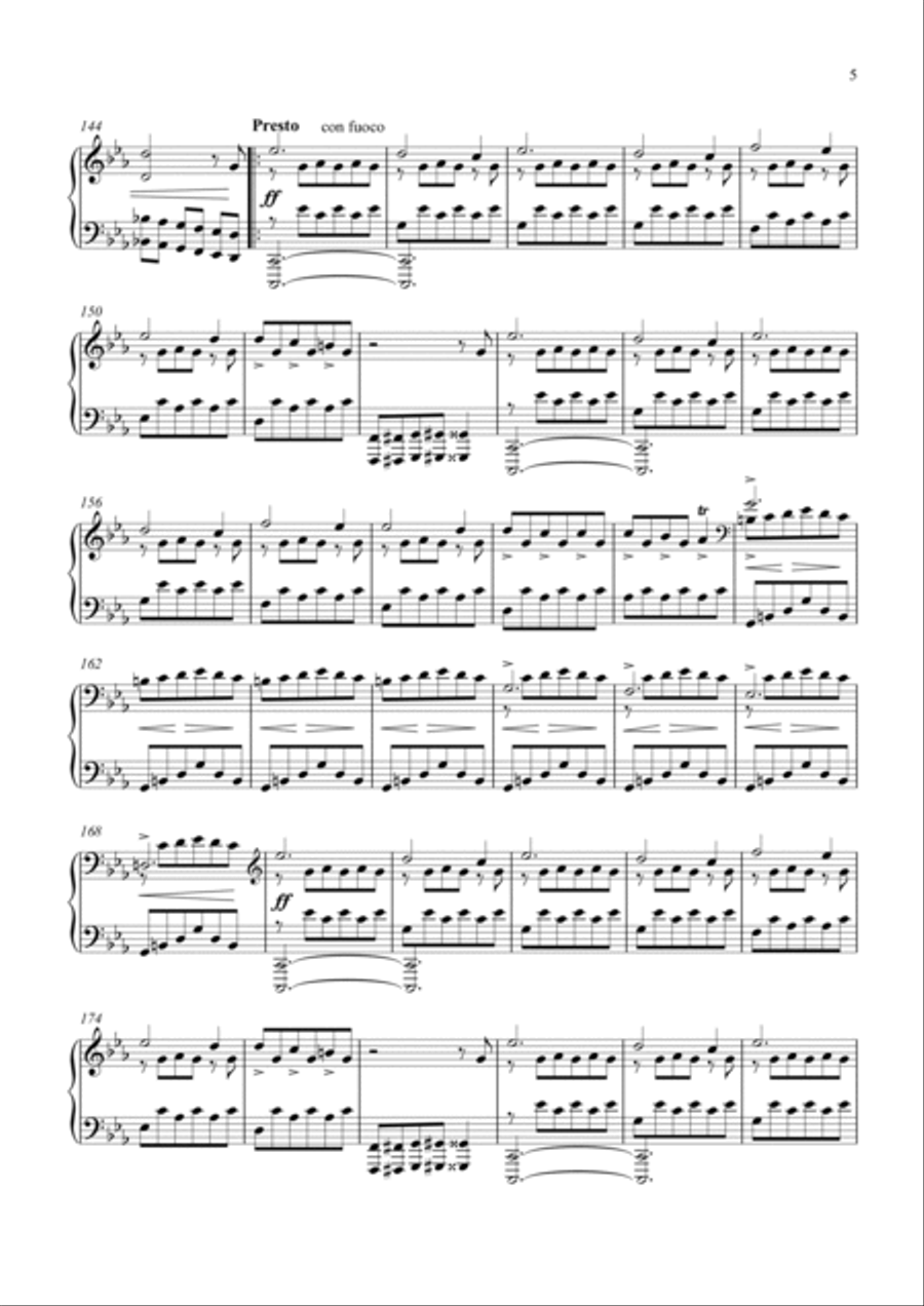 op.2 no.2 - Par Temps de Pluie Piano Solo scores gallery preview page 5