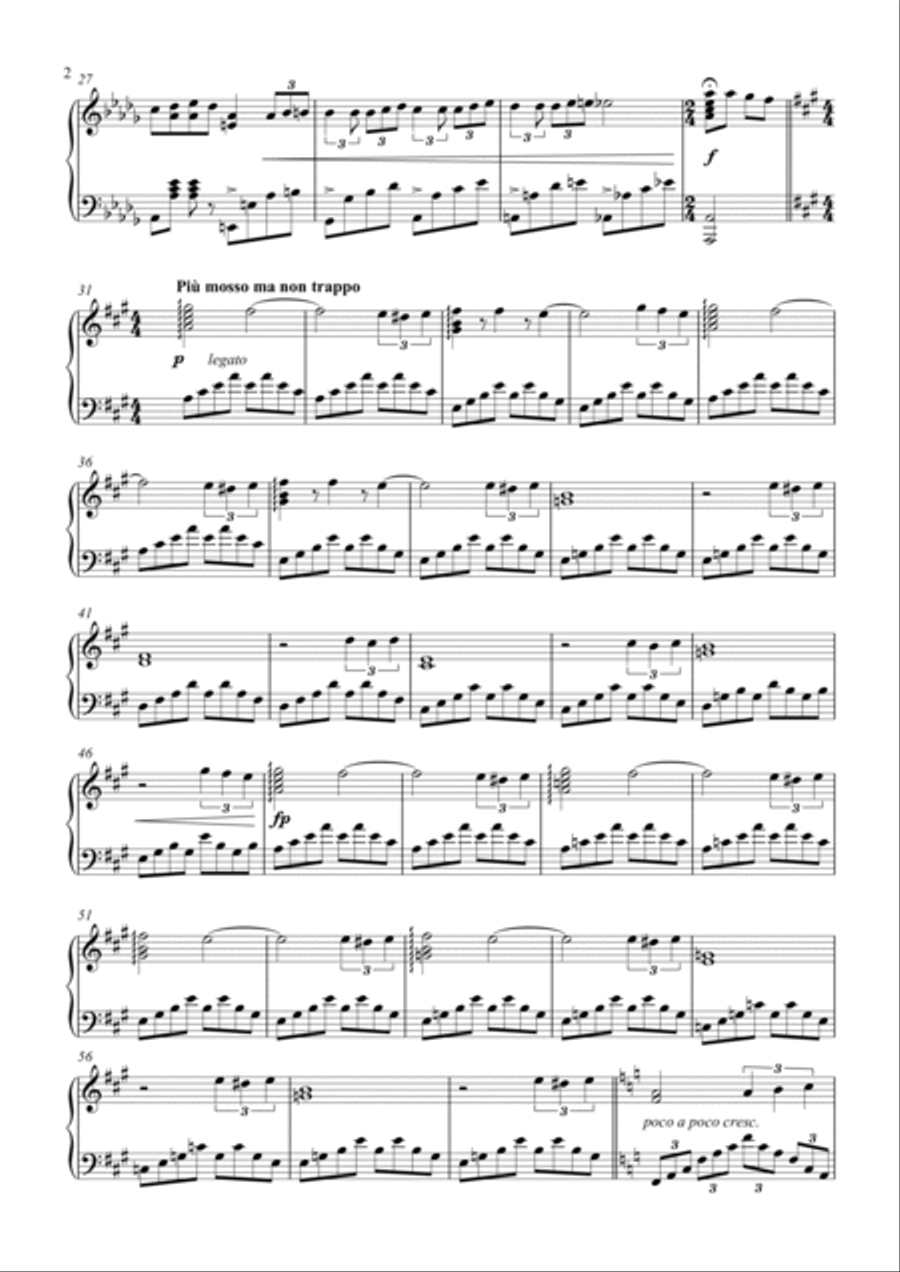op.2 no.3 - Kayo's Journey Piano Solo scores gallery preview page 2