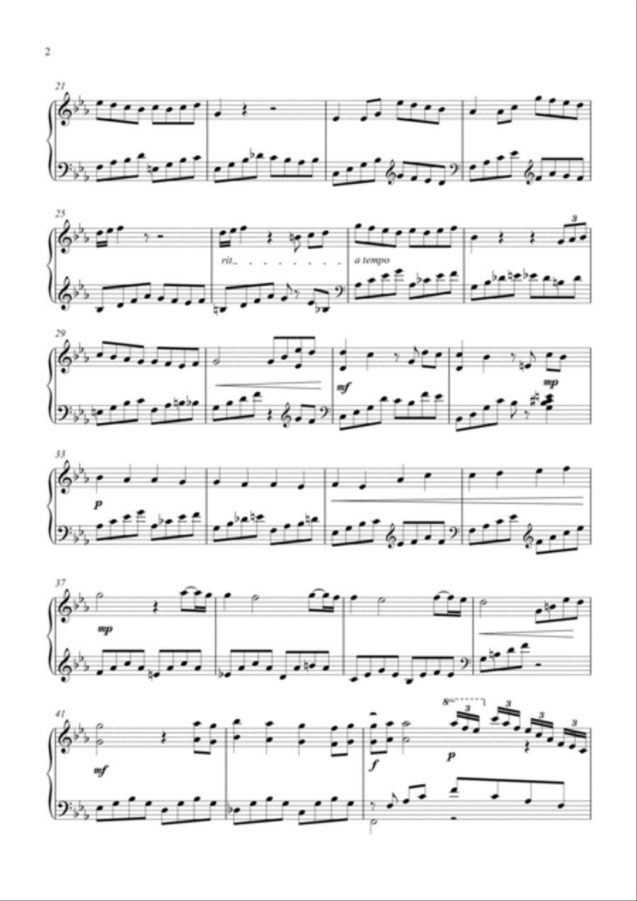 op.2 no.7 - A Train Ride in the Moonlight Piano Solo scores gallery preview page 2