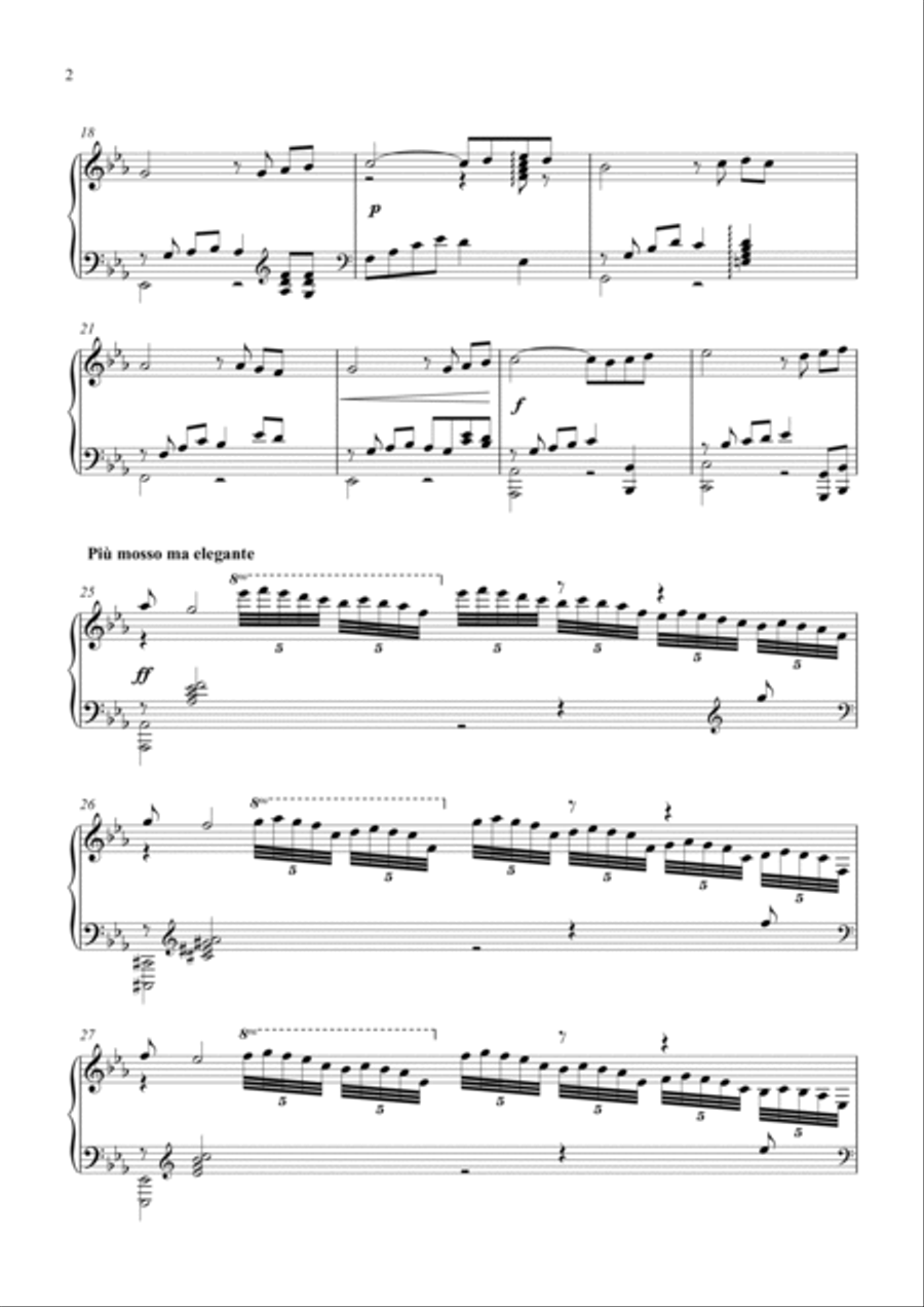 op.2 no.10 - In a Café at 4am Piano Solo scores gallery preview page 2