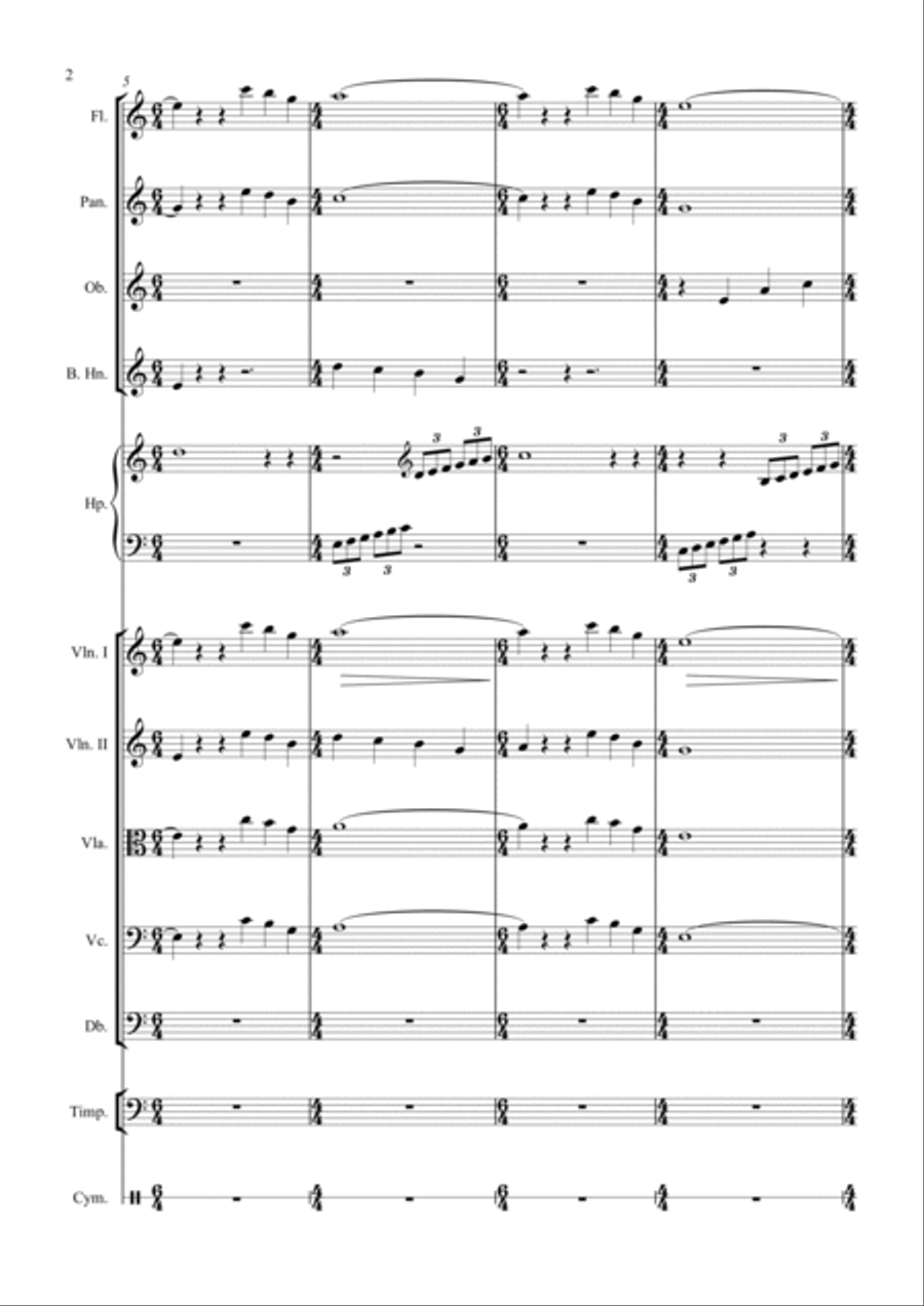 op.2 no.11 - Namukun & Seonnyeo (Orchestra Version) Full Orchestra scores gallery preview page 2