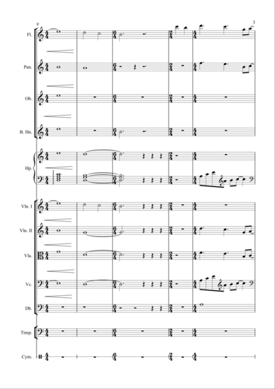 op.2 no.11 - Namukun & Seonnyeo (Orchestra Version) Full Orchestra scores gallery preview page 3