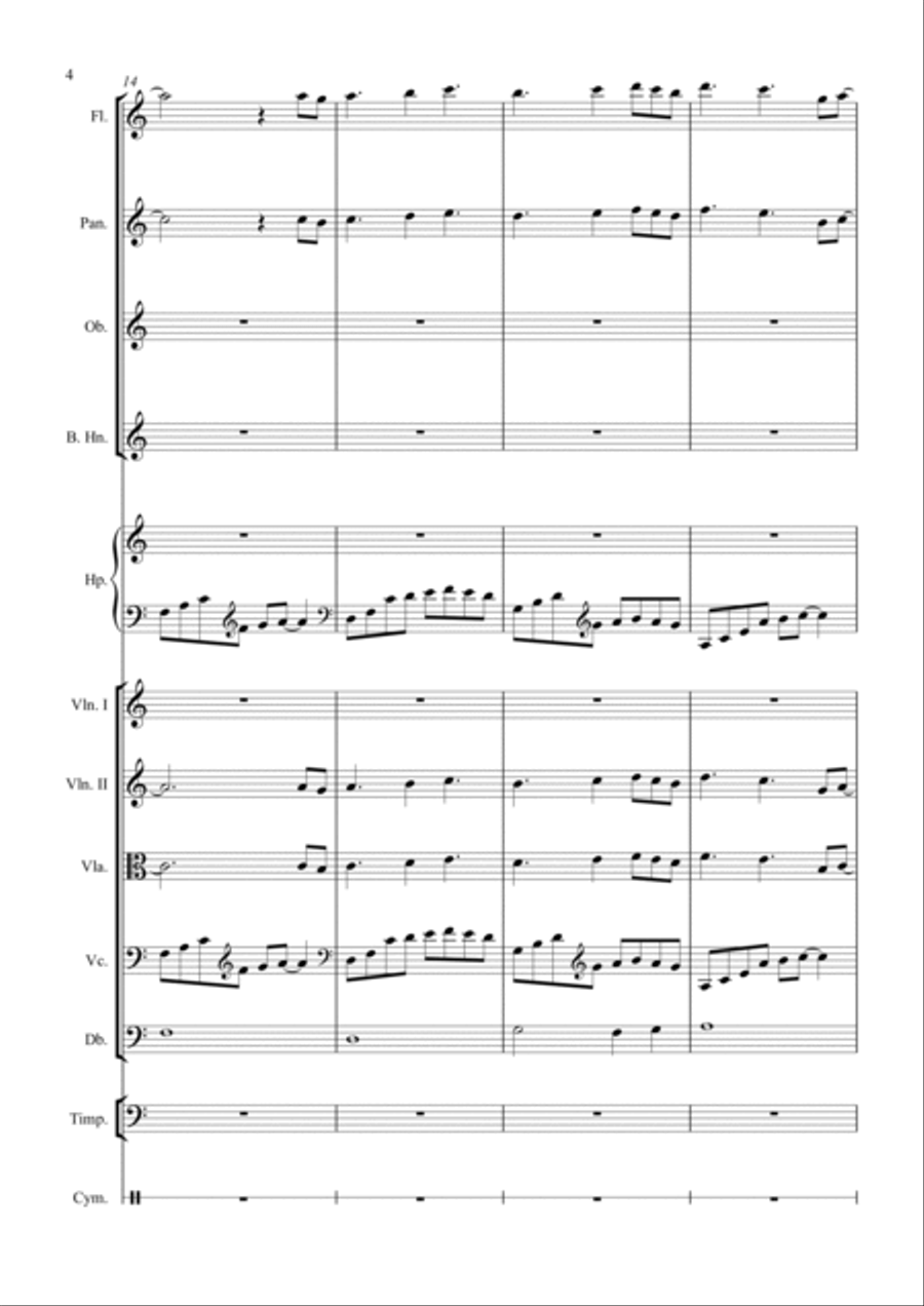op.2 no.11 - Namukun & Seonnyeo (Orchestra Version) Full Orchestra scores gallery preview page 4