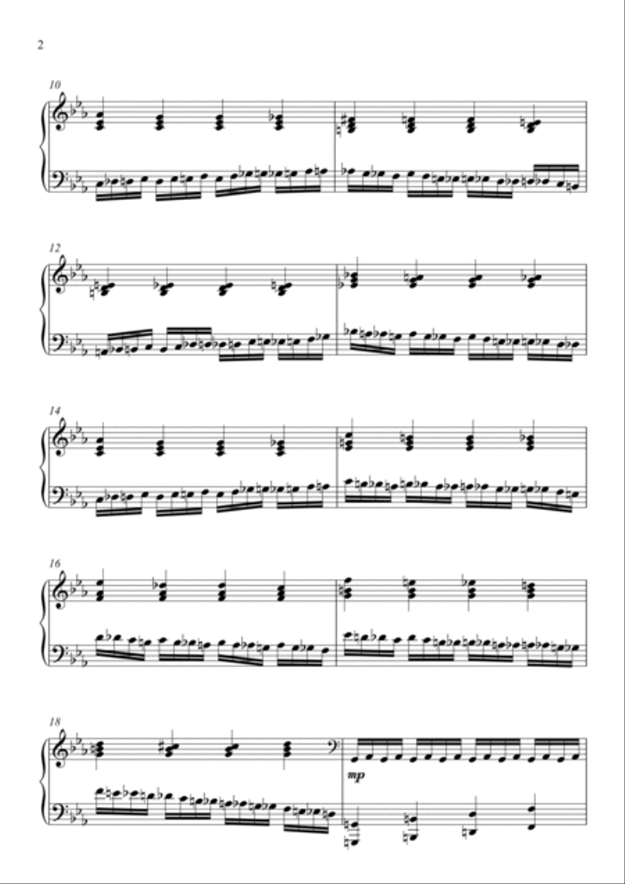 op3 no2 - Rouge et Vert Piano Solo scores gallery preview page 2