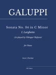 Galuppi: Sonata No. 34 in C Minor: I. Larghetto