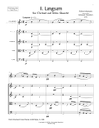 Langsam, for Clarinet and String Quartet, from Five Pieces in Folk Style, Op. 102