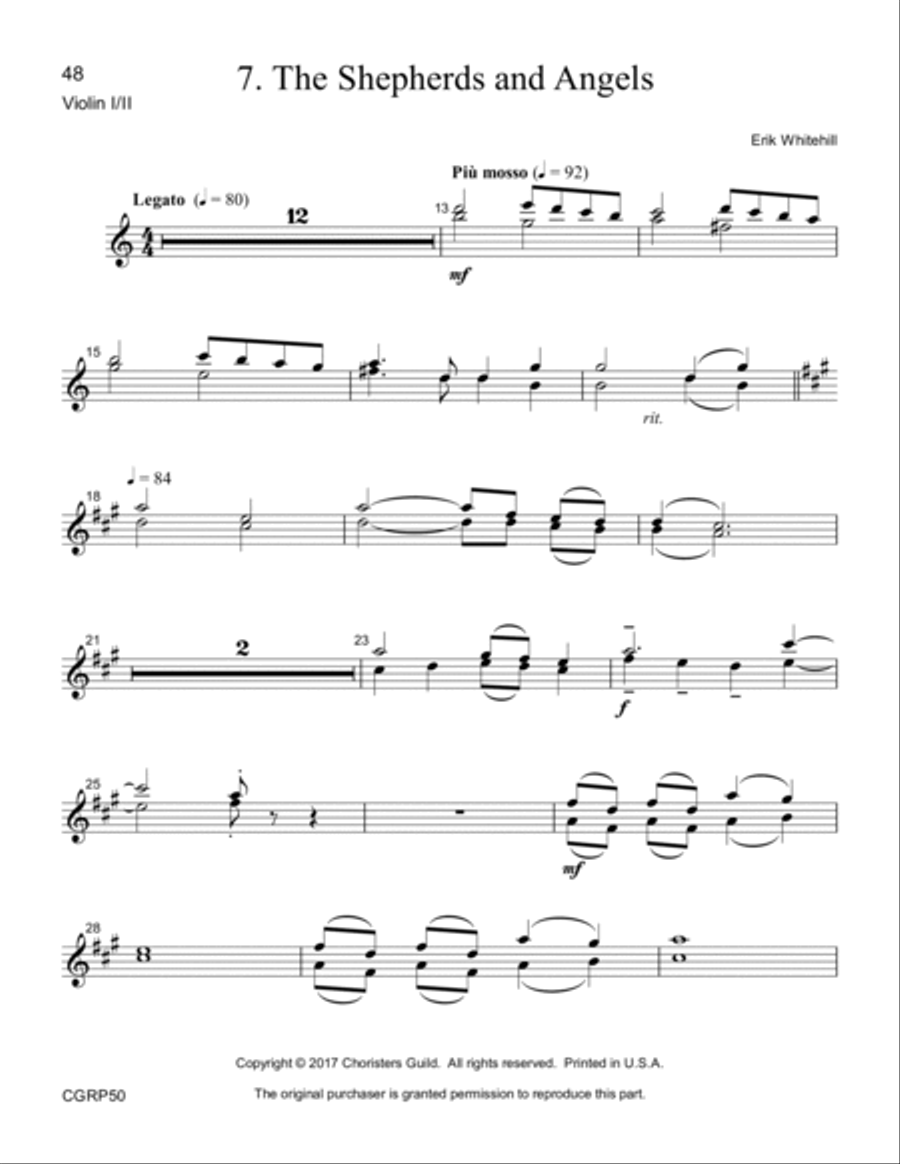 Journey to Bethlehem - Reproducible Instrumental Parts Unison Choir scores gallery preview page 18