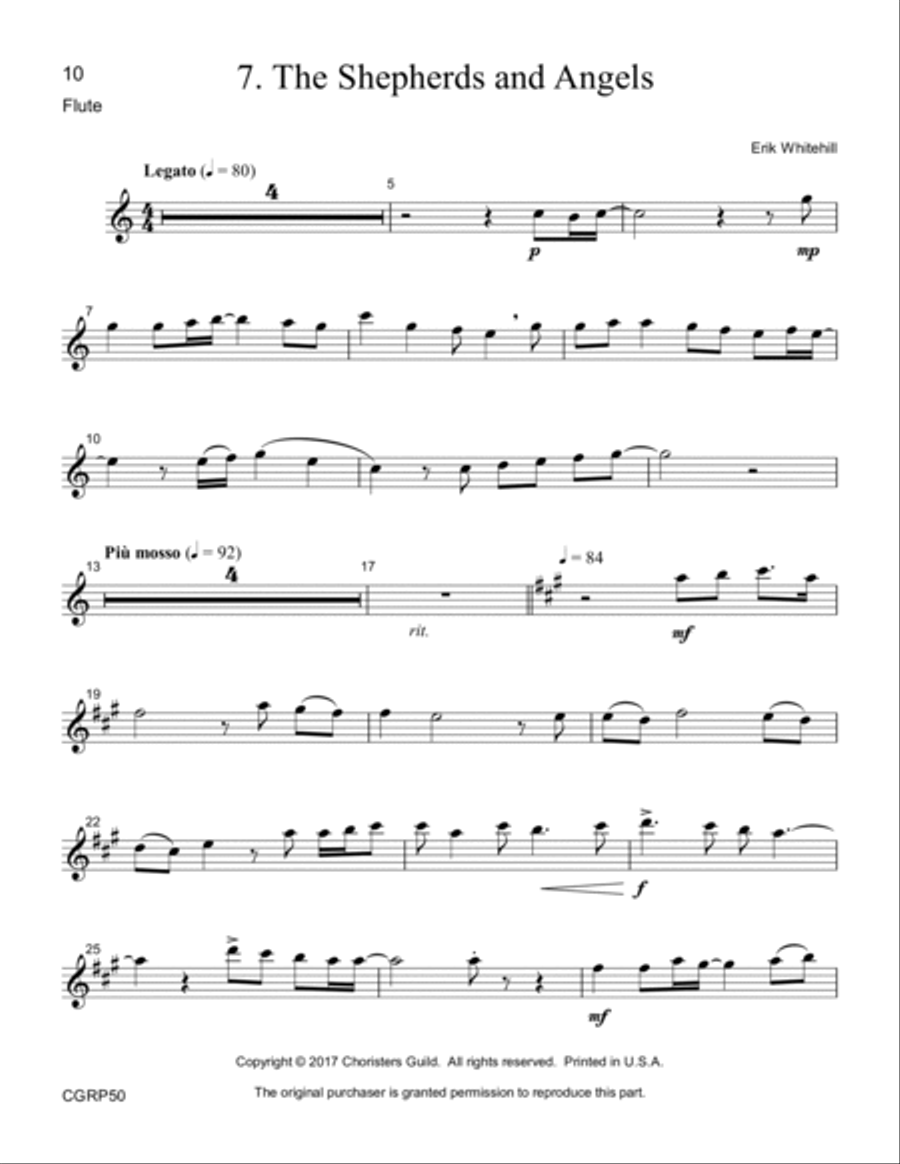 Journey to Bethlehem - Reproducible Instrumental Parts Unison Choir scores gallery preview page 5