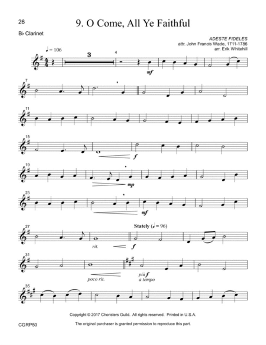 Journey to Bethlehem - Reproducible Instrumental Parts Unison Choir scores gallery preview page 10