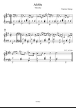 Adelita - Tarrega - For Piano