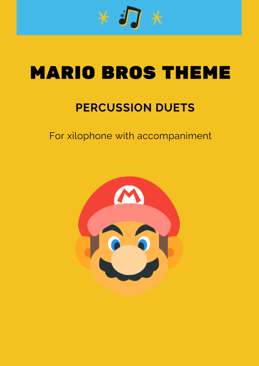 Super Mario Bros. Main Theme Easy Piano scores gallery preview page 1