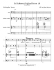 In Sickness Original Score 1A