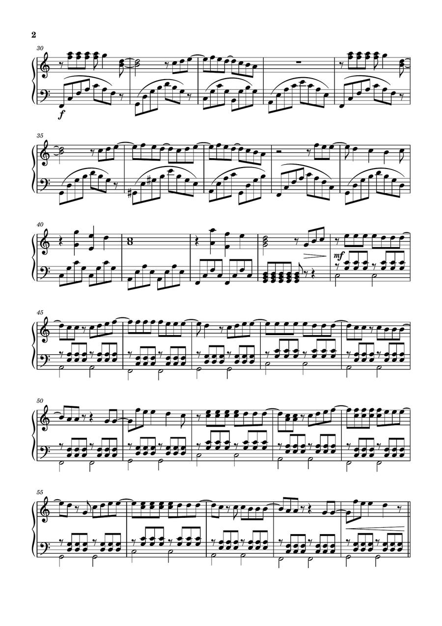 Merry Christmas Merry Christmas Piano Solo scores gallery preview page 2