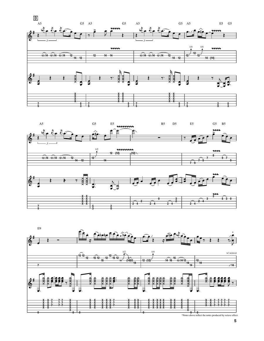 The Brother (For Jimmie and Stevie) Electric Guitar scores gallery preview page 4