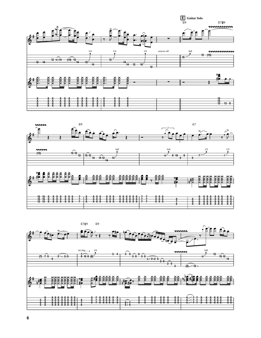 The Brother (For Jimmie and Stevie) Electric Guitar scores gallery preview page 5