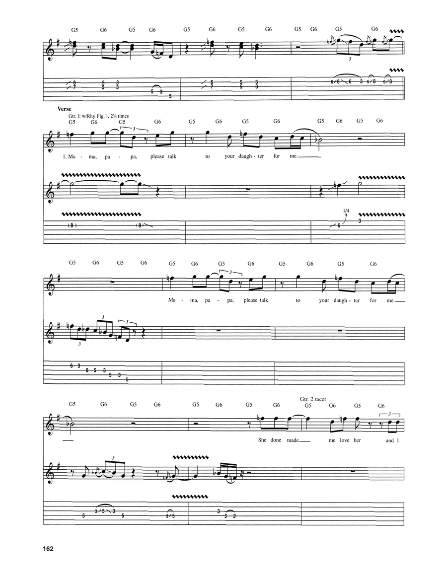 Mama Talk To Your Daughter Electric Guitar scores gallery preview page 2