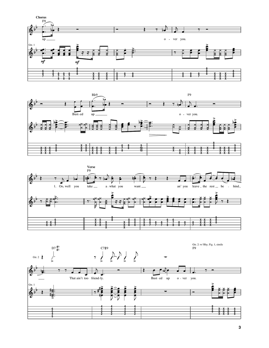 Busted Up Electric Guitar scores gallery preview page 2