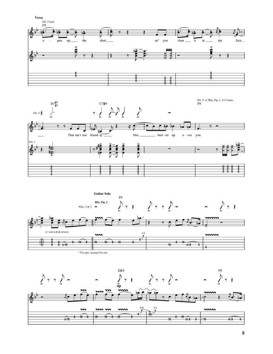 Busted Up Electric Guitar scores gallery preview page 4