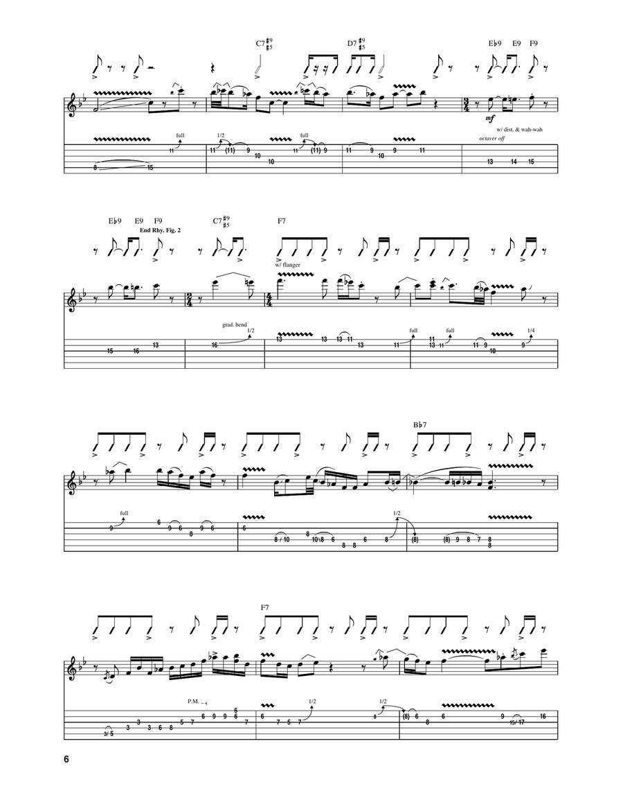 Busted Up Electric Guitar scores gallery preview page 5