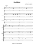 Silent Night - Ukulele Ensemble (Three melodies and Chords) - Very Easy Traditional Carol