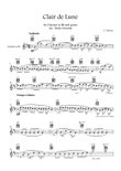 Clair de Lune (Clarinet in Bb - With guitar TABS)