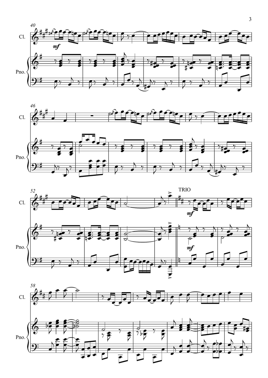 Snookums Rag Snookums Rag Clarinet Solo scores gallery preview page 4