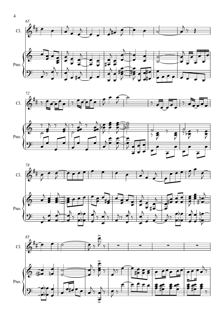 Snookums Rag Snookums Rag Clarinet Solo scores gallery preview page 5