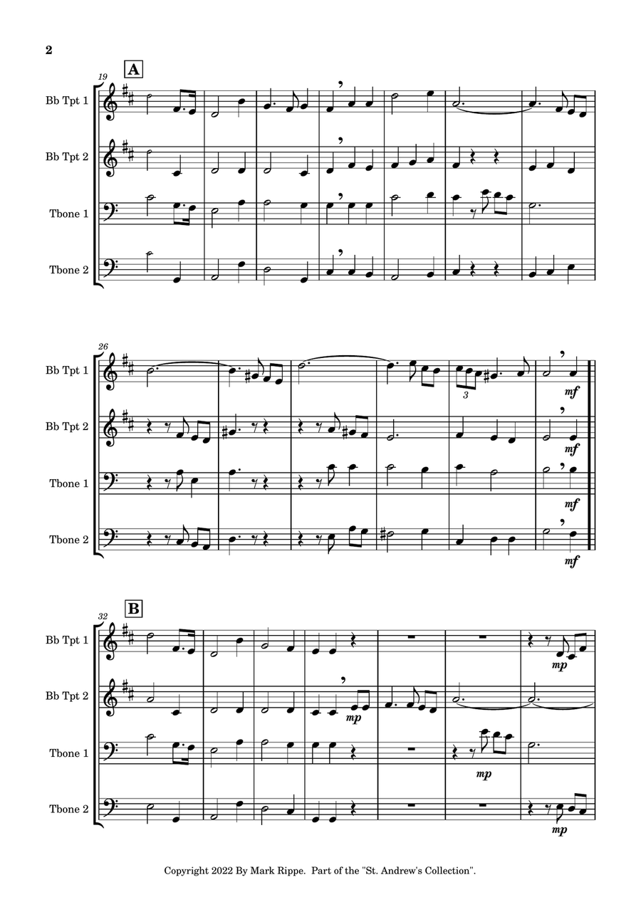 I Know That My Redeemer Liveth (StA BQ00101) Brass Ensemble scores gallery preview page 3