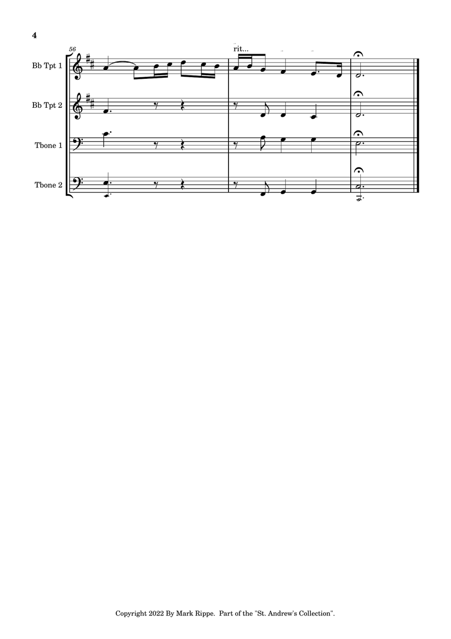 I Know That My Redeemer Liveth (StA BQ00101) Brass Ensemble scores gallery preview page 5
