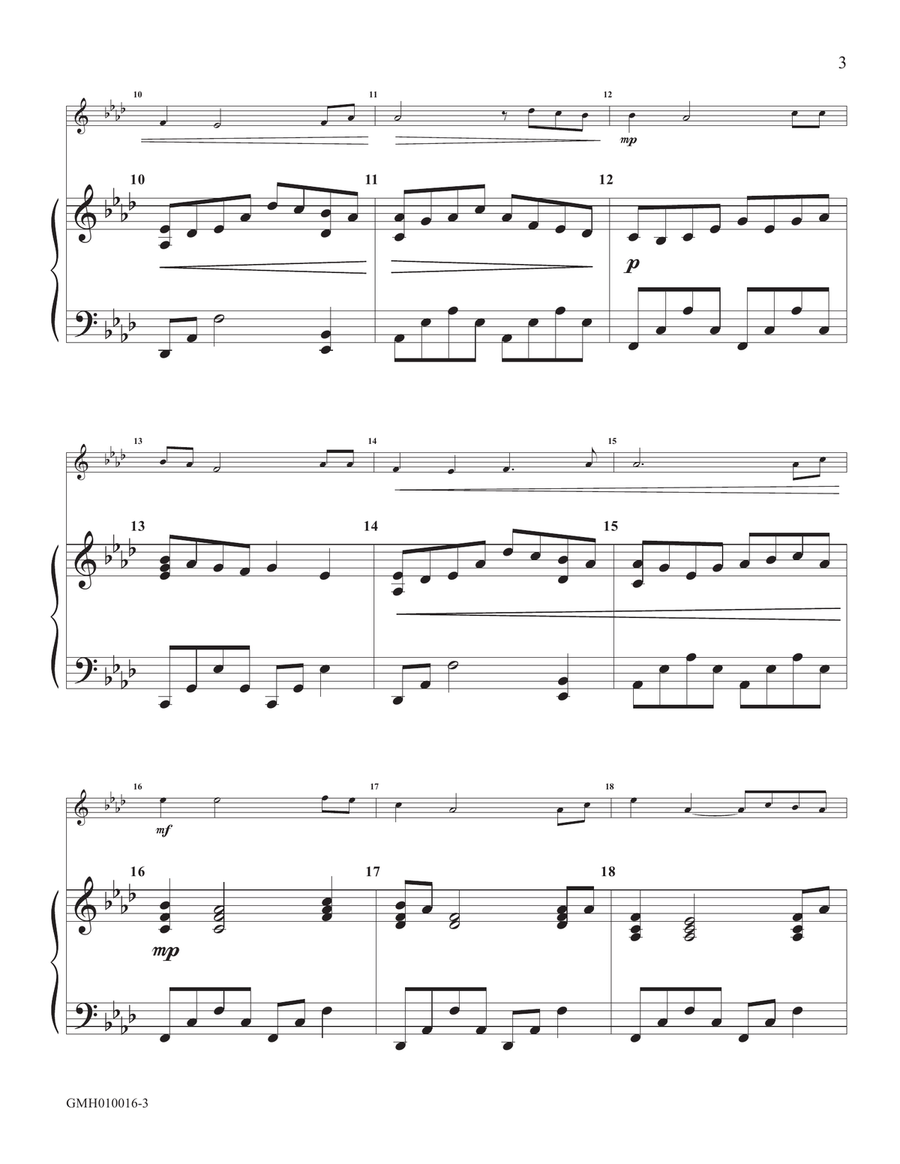 Fantasy on Beach Spring (for handbell solo with piano accompaniment) Fantasy on Beach Spring (for handbell solo with piano accompaniment) Handbell Choir scores gallery preview page 3