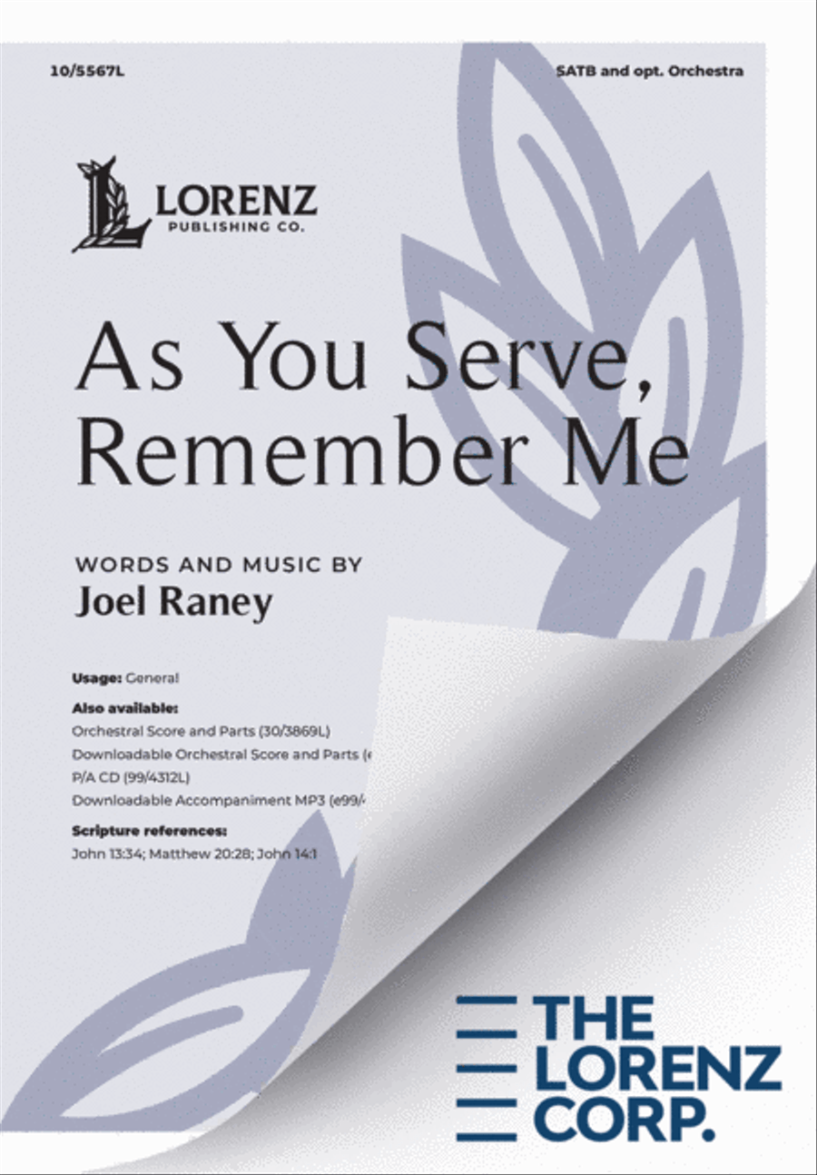 As You Serve, Remember Me 4-Part scores gallery preview page 2