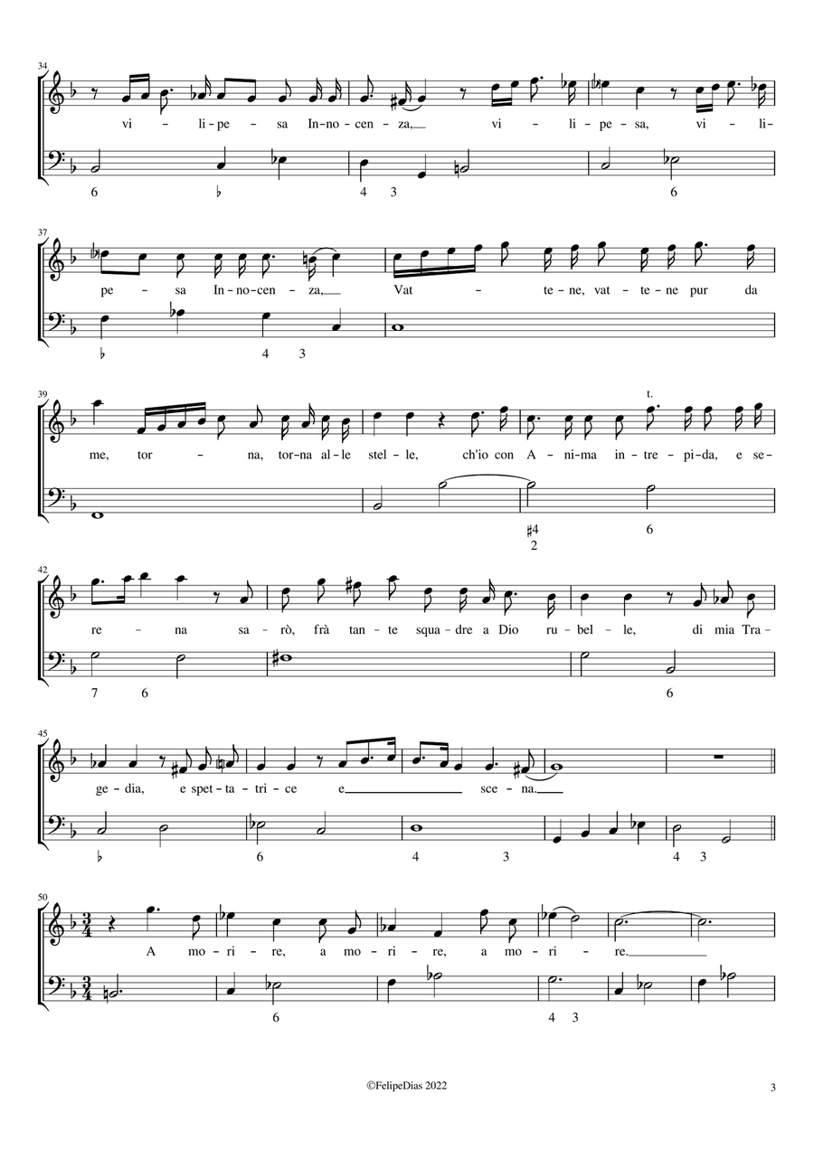 Lamento di Maria Stuarda: Ferma, lascia ch'io parli Voice Solo scores gallery preview page 3