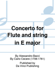 Concerto for Flute and string in E major