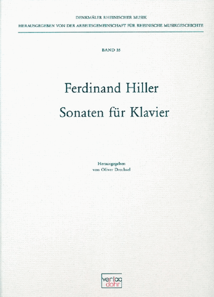 Sonaten für Klavier Vol. 35 Piano Solo scores gallery preview page 1