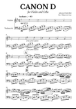 Canon in D for Violin and Cello