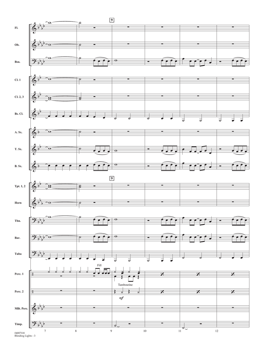 Blinding Lights (arr. Matt Conaway) - Full Score Concert Band scores gallery preview page 3