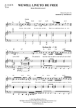 We Will Live To Be Free (A flat Major)