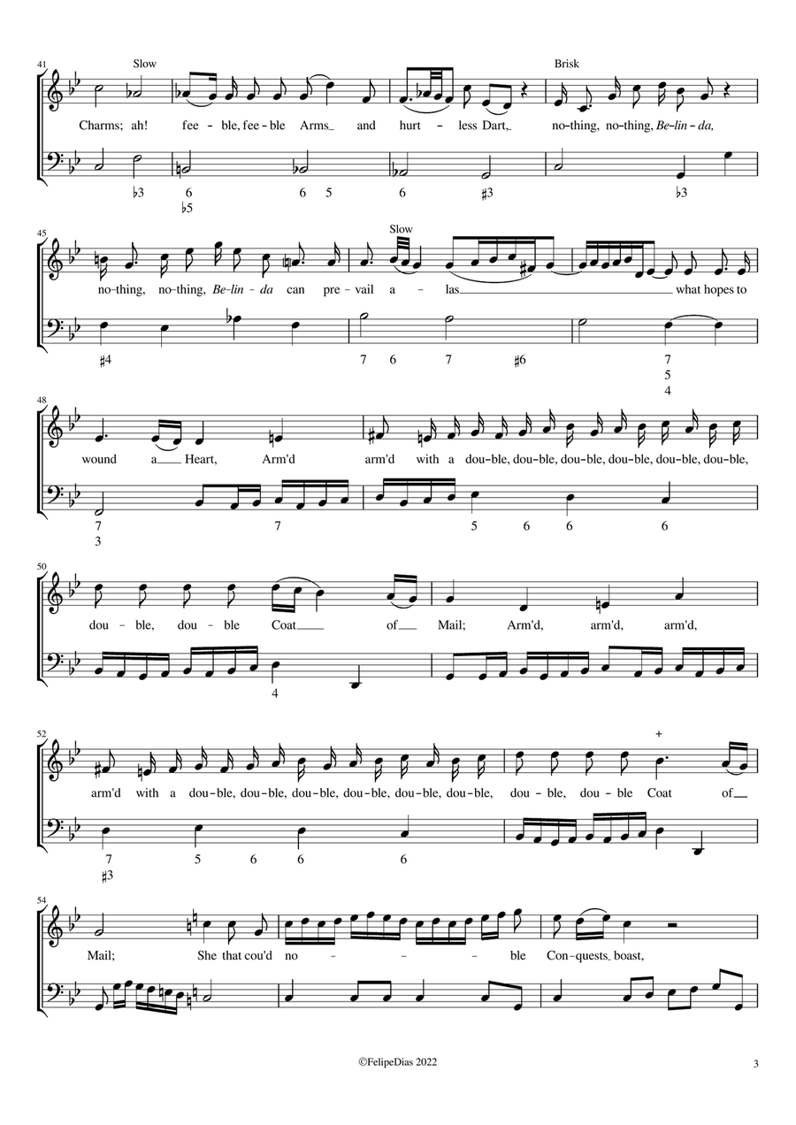 Lysander I pursue in vain Voice Solo scores gallery preview page 3