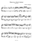 Piano no. 18 in G minor