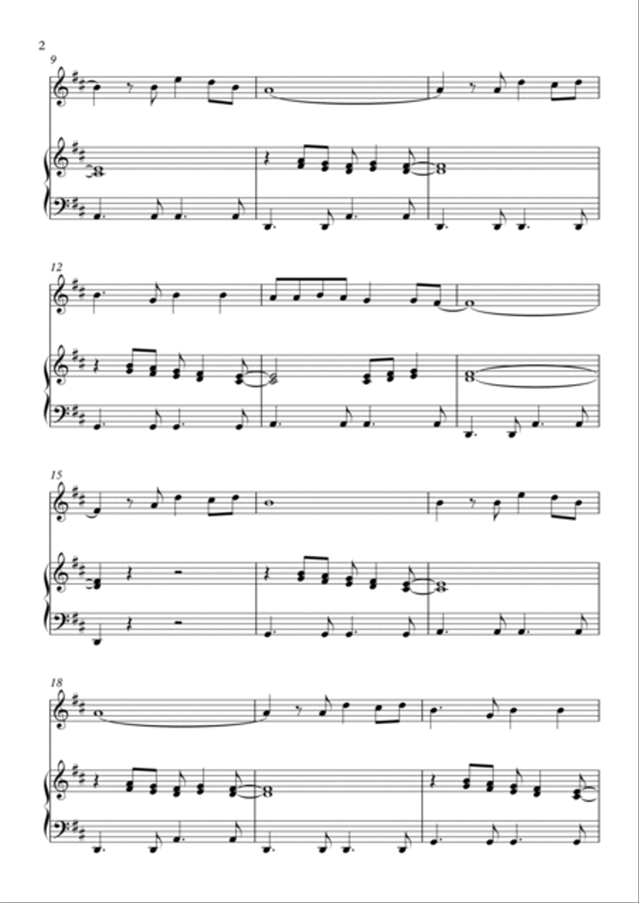 Feliz Navidad Voice scores gallery preview page 2