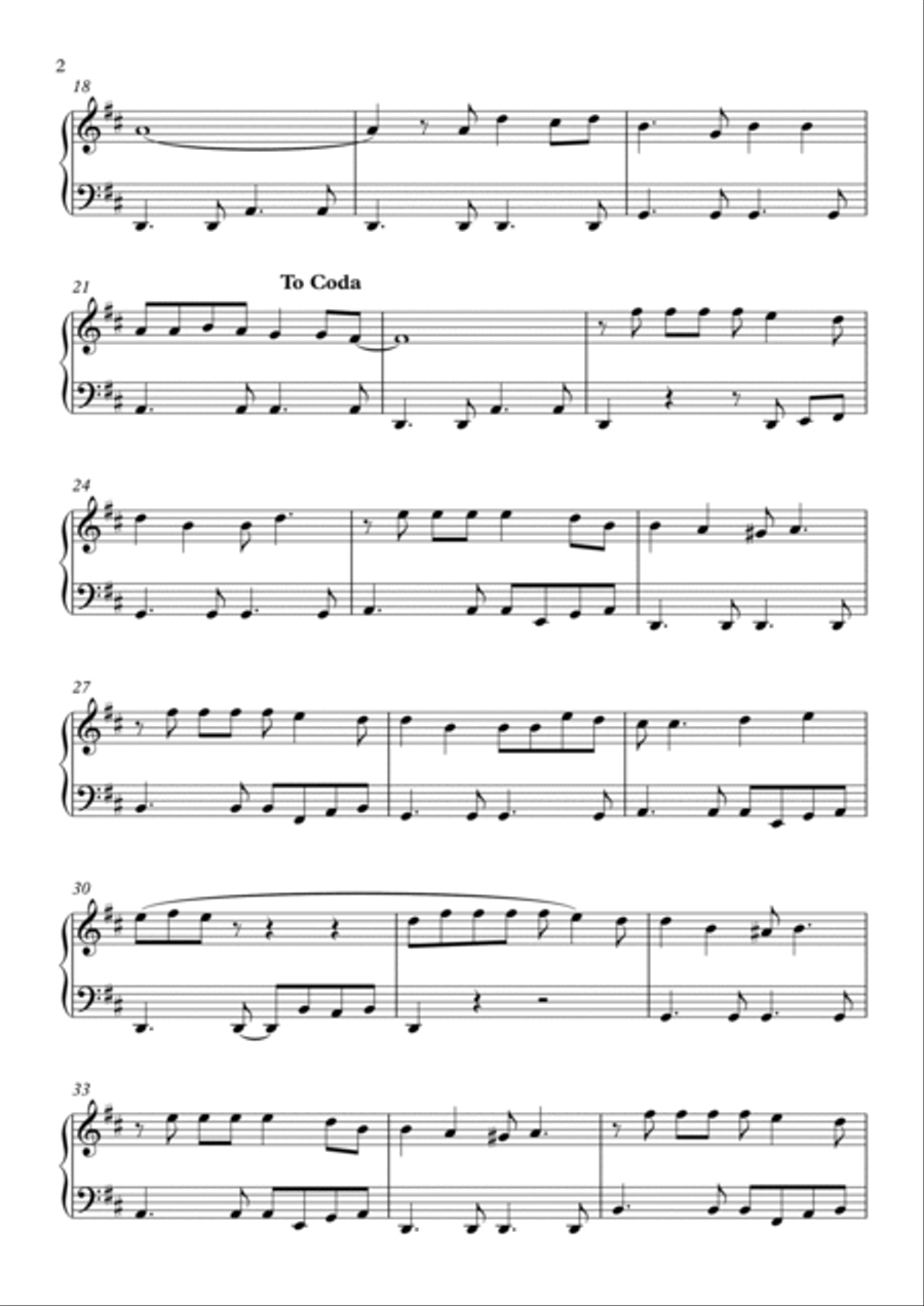 Feliz Navidad Voice scores gallery preview page 2