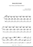 HALLELUJAH (from Christ in the mount of Olives) - Arr. for SATB Choir and Organ (3 staff). With Orga